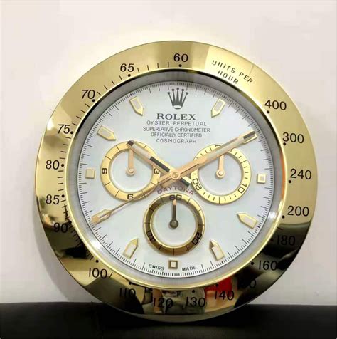 daytona rolex wall clock|Rolex mantel clocks.